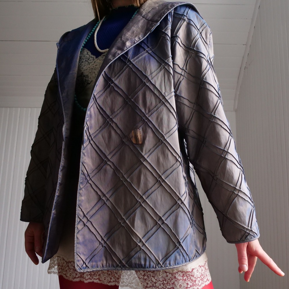 Rare color 90s Mycra PAC iridescent reversible lightweight jacket